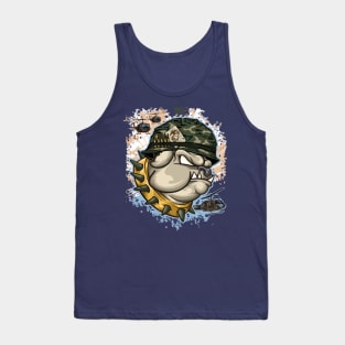 bulldog army proud air force Tank Top